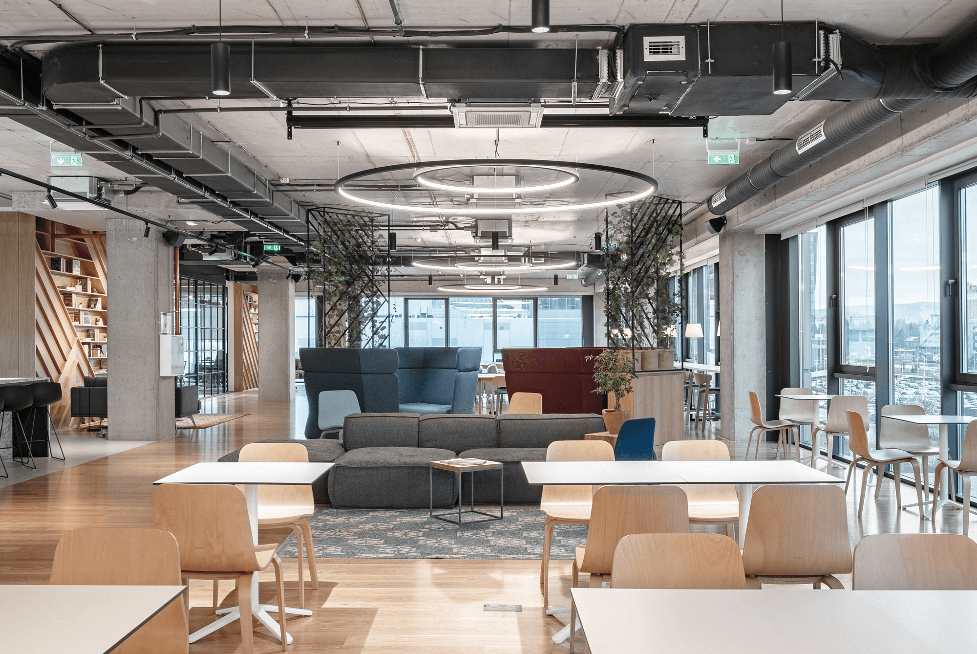 Wide office view