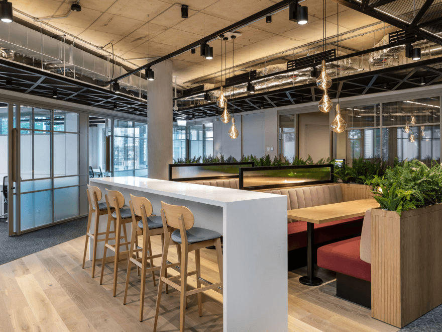 Bar seating area